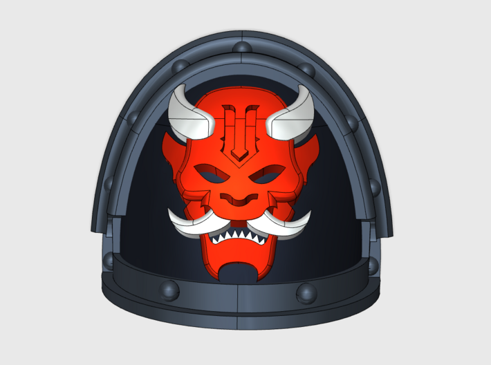 10x Oni Devils - G:3a Shoulder Pads 3d printed