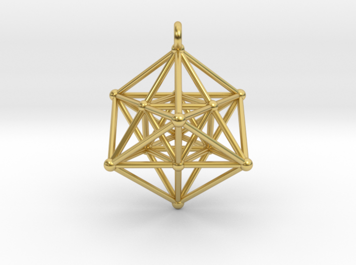 Metatron Cube Merkaba Pendant 3d printed