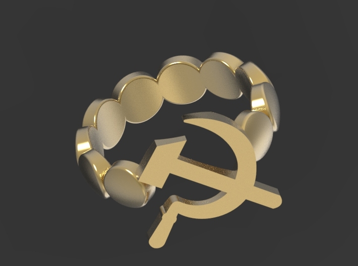 The USSR ring 3d printed 