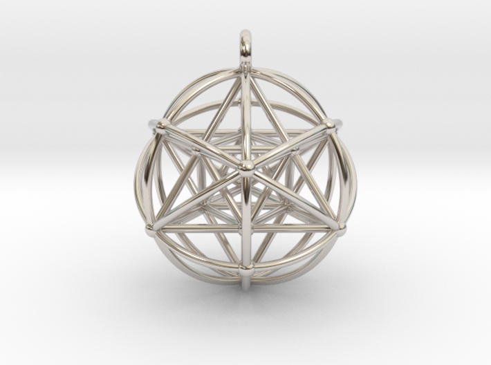 Merkaba Sphere Pendant 3d printed