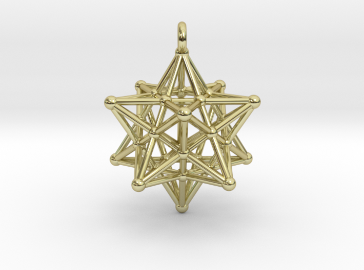 Stellated dodecahedron Merkaba Pendant 3d printed 