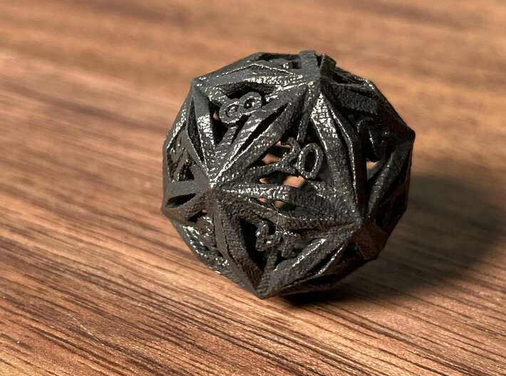 Gear Dice, Individuals or 7 Piece Set 3d printed This is actually the old 'matte black' option, NOT the polished metal. Just an example of the print. 