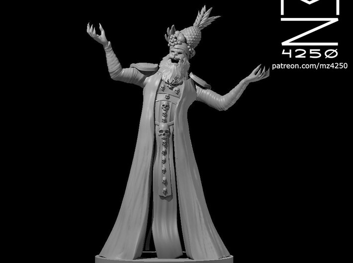Lich - The Supreme Vermin with fruit hat 3d printed