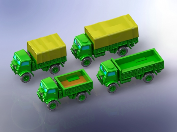 Fordson WOT 6 and WOT 8 Trucks 1/220 3d printed