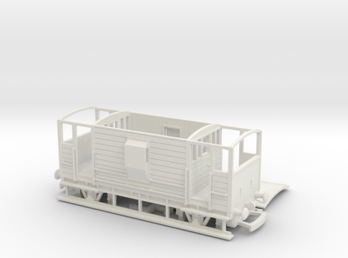 HO/OO LMS 20-ton Brake Van v3 Bachmann 3d printed