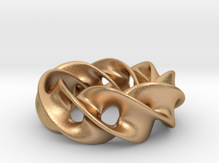Wreath - Pendant in Cast Metals 3d printed