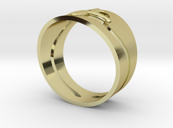 CROSS RING size 16 (US 7,5) 3d printed