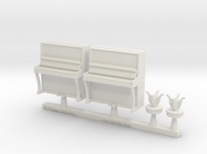 Piano 01. 1:87 Scale (HO) 3d printed