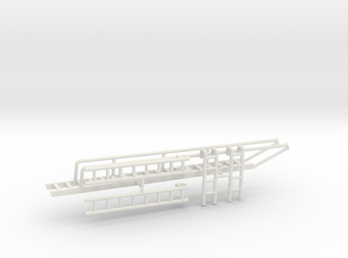 1/72 USS Helena Searchlight Platform Ladders SET 3d printed