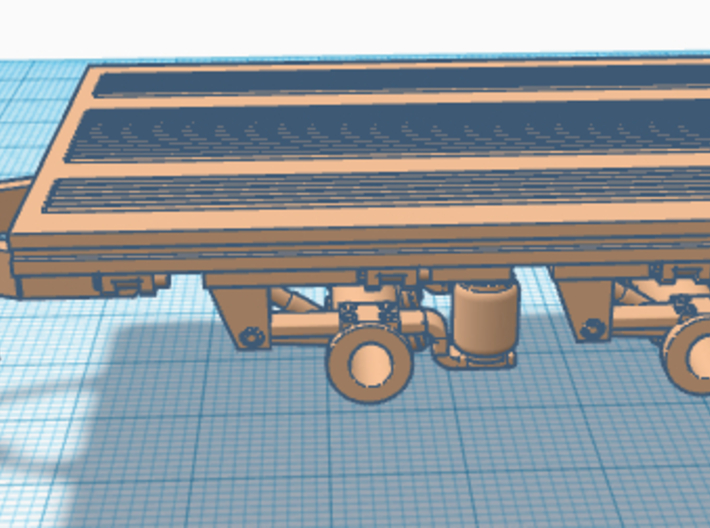 1/50th Tandem Axle Short 14 foot Flatbed 3d printed 
