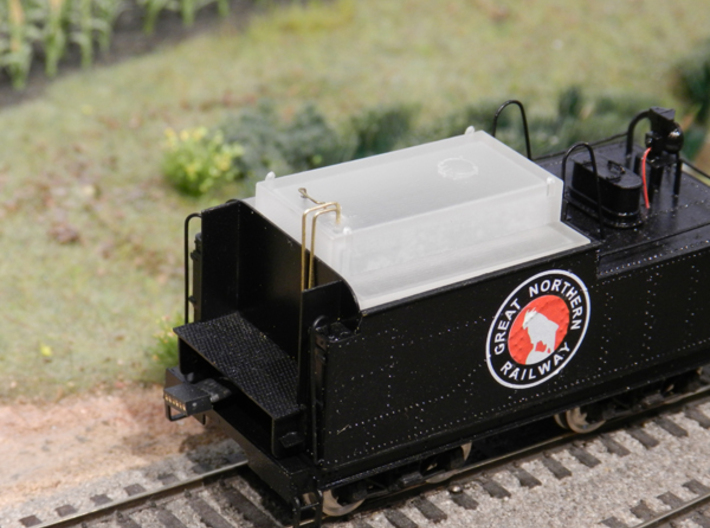 HO Great Northern Railway C-1 Oil Bunker Tenshodo 3d printed Before Primer and Paint with Added Details