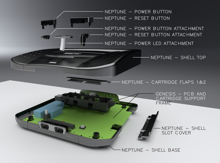 Neptune Power Button Attachment (Rev.1) 3d printed 