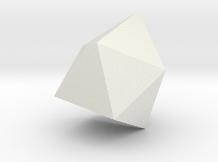 10. Gyroelongated Square Pyramid - 1in 3d printed