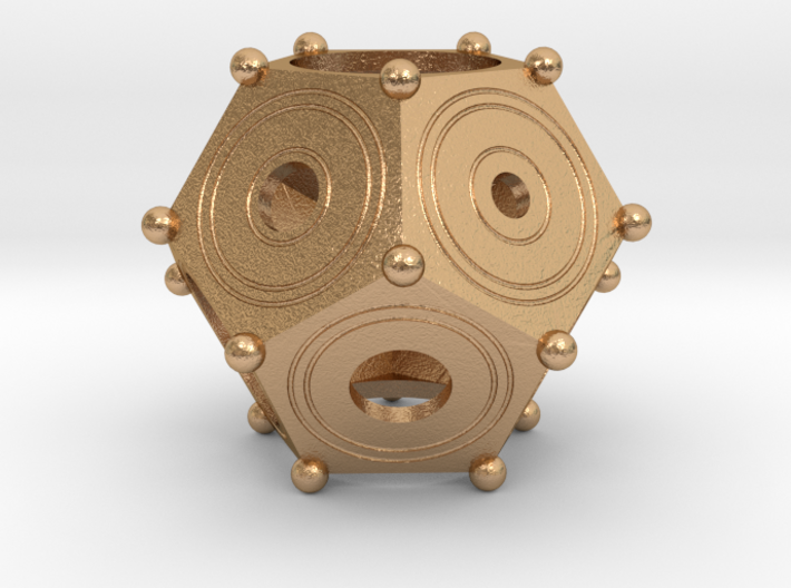 Roman dodecahedron 3d printed