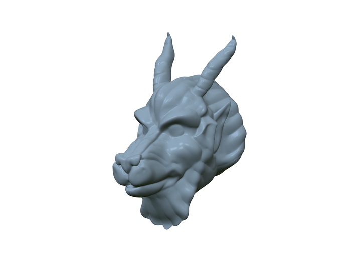 Beauty and the Beast, Beast head  3d printed Digital render