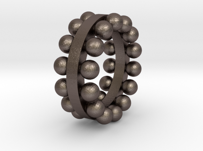 sphere ring 1 3d printed