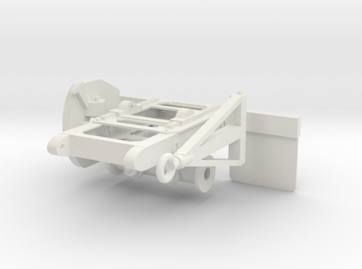 1/16th Scale Single Axle Converter Dolly 3d printed