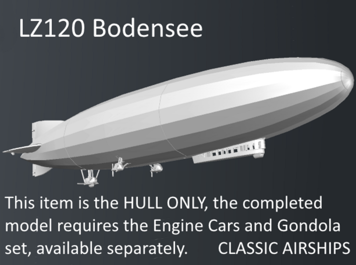 Bodensee Hull 1:350 scale 3d printed 