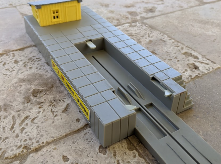 FreightTerminalRoof 3d printed 