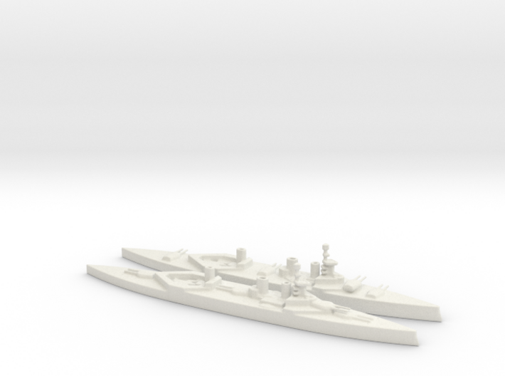 HMS Lion 13.5 inch HMS Queen Mary13.5 inch 1/1250 3d printed