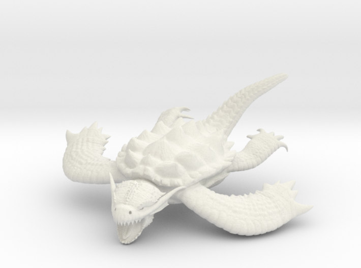 Young Dragon Turtle 3d printed 