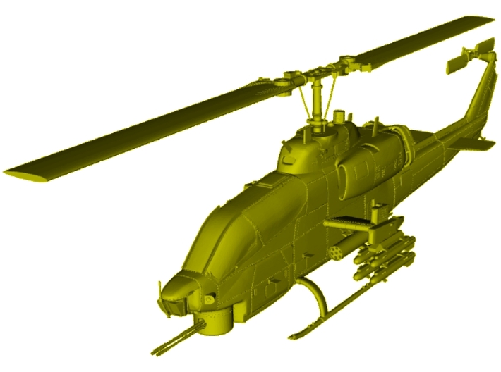 1/100 scale Bell AH-1W Super Cobra helicopter x 1 3d printed