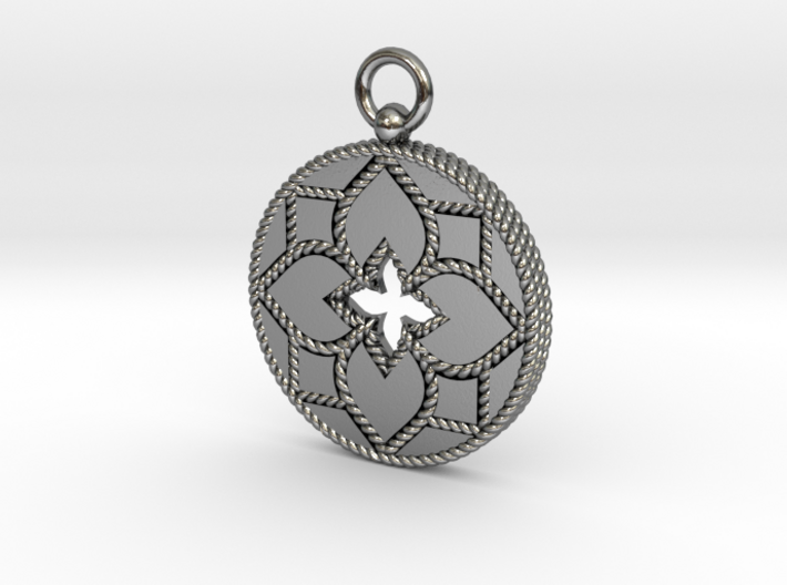 In the Style of Roberto Coin Medallion Pendant 3d printed