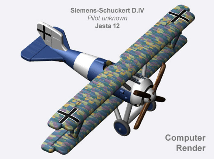 Jasta 12 Siemens-Schuckert D.IV (full color) 3d printed