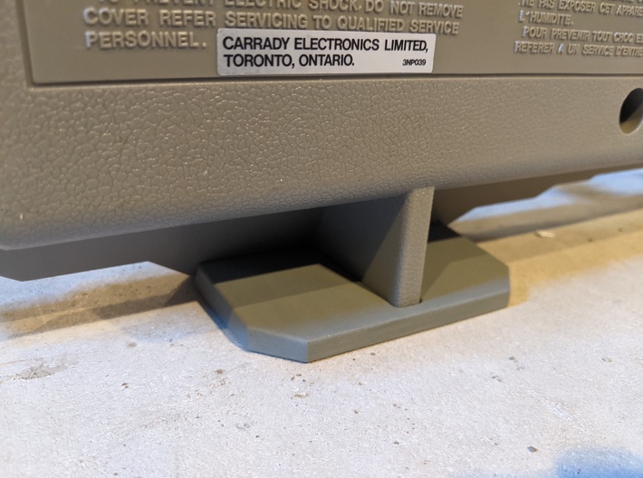 Conion C100F Feet Covers 3d printed Installed, painted