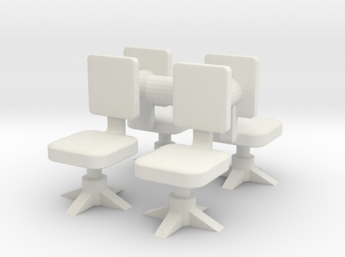 Office chair (x4) 1/64 3d printed
