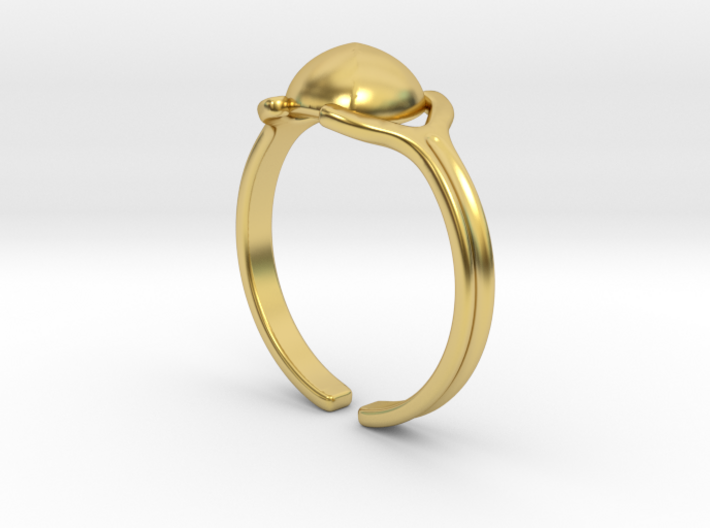 Sugarloaf cabochon [Ring] 3d printed
