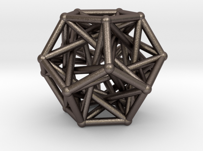 Dodecahedron &amp; 5 tetrahedrons 3d printed