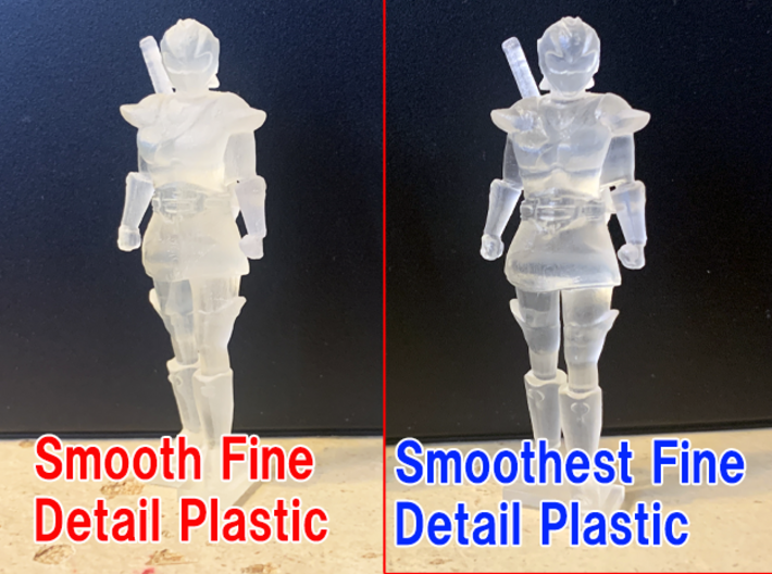 Fujiyama Ichiban-2 clear versions 3d printed Smooth and smoothest sample