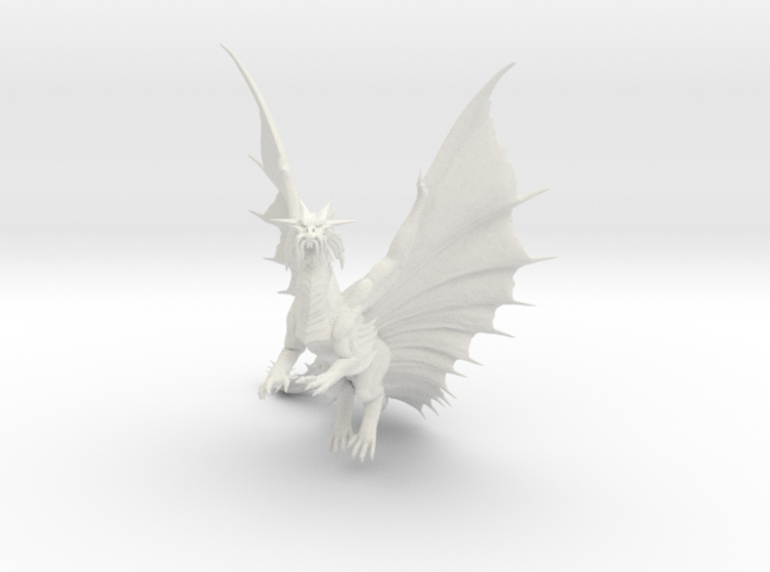 Gold Greatwyrm 3d printed 
