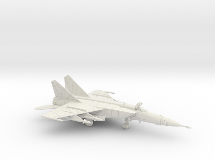 1:222 Scale MiG-25PD Foxbat (Loaded, Stored) 3d printed 