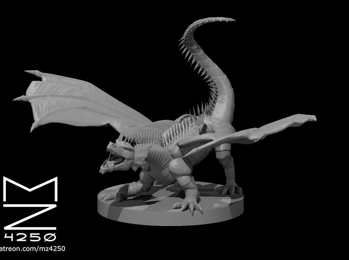 Topaz Dragon Wyrmlling 3d printed