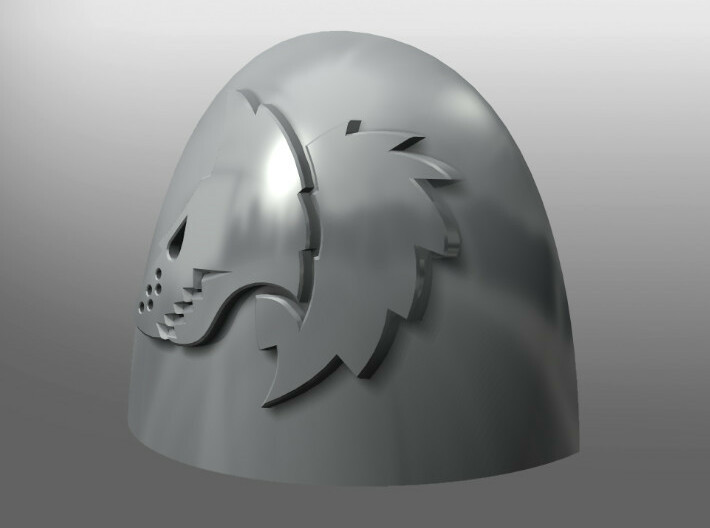 Coras ptrn Shoulder Pads: Imperator's Wolves 3d printed
