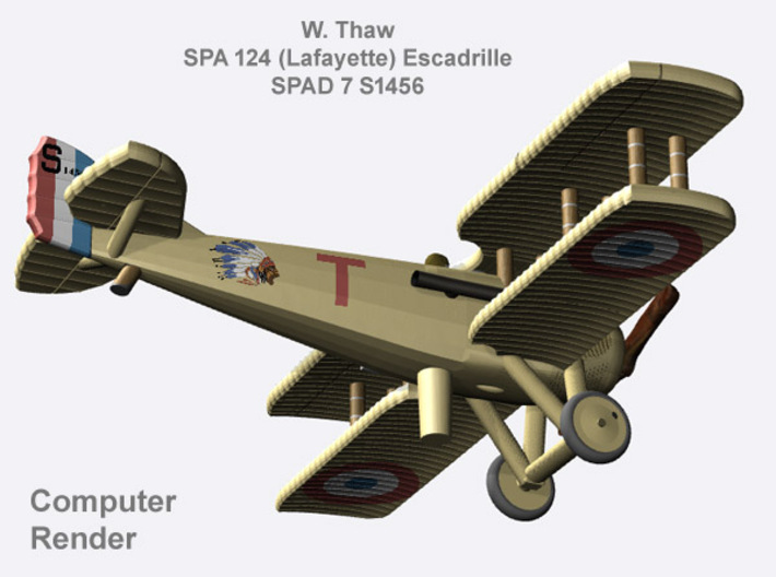 William Thaw SPAD 7 (full color) 3d printed 