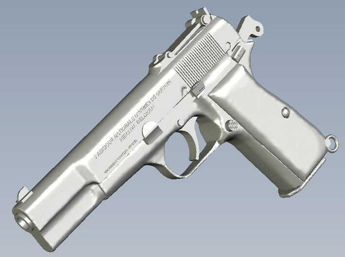 1/16 scale FN Browning Hi Power Mk I pistol Bc x 5 3d printed