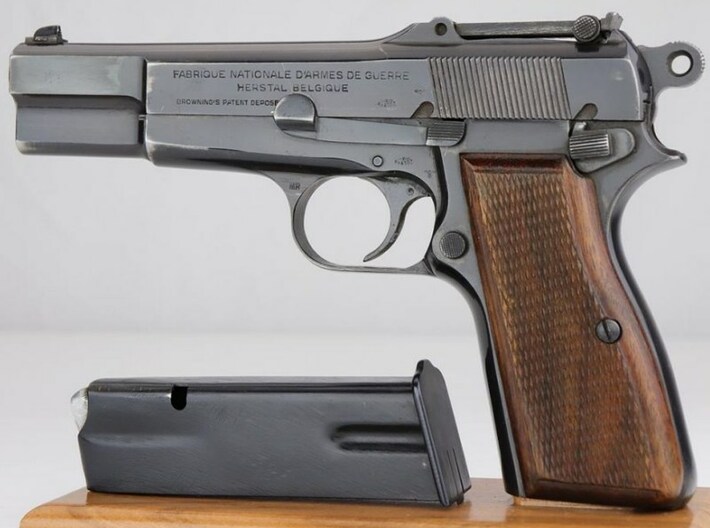 1/16 scale FN Browning Hi Power Mk I pistol Bd x 5 3d printed 