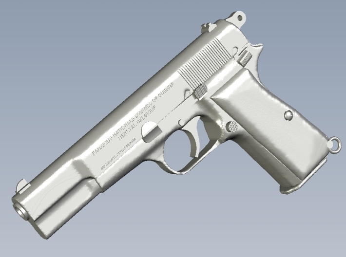 1/16 scale FN Browning Hi Power Mk I pistol Ad x 1 3d printed 
