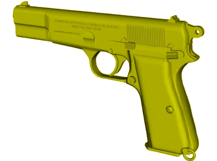 1/15 scale FN Browning Hi Power Mk I pistol Ad x 1 3d printed
