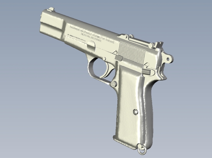 1/15 scale FN Browning Hi Power Mk I pistol Bd x 1 3d printed 