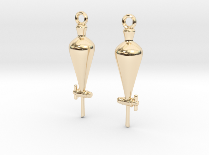 Separatory Funnel Earrings - Chemistry Jewelry 3d printed