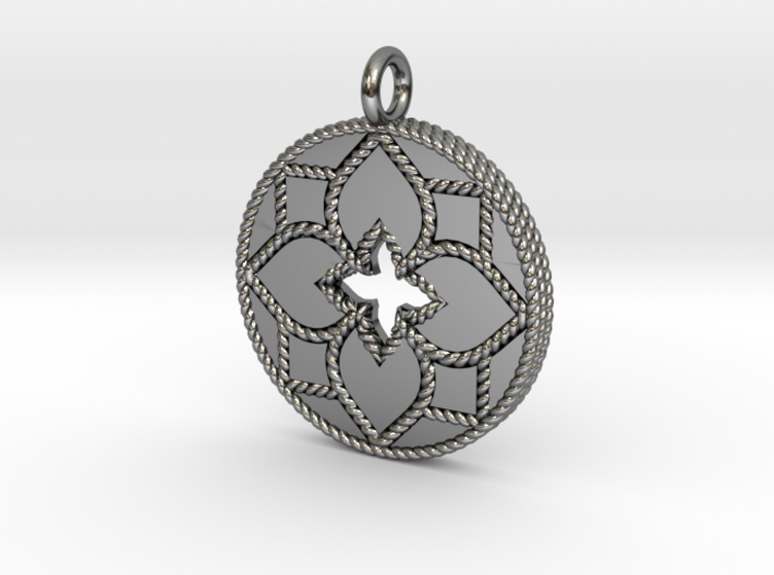 In the Style of Roberto Coin Medallian Pendant 2 3d printed