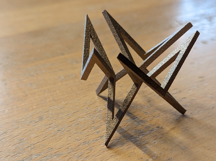 Sculpture from 18 congruent pieces 3d printed