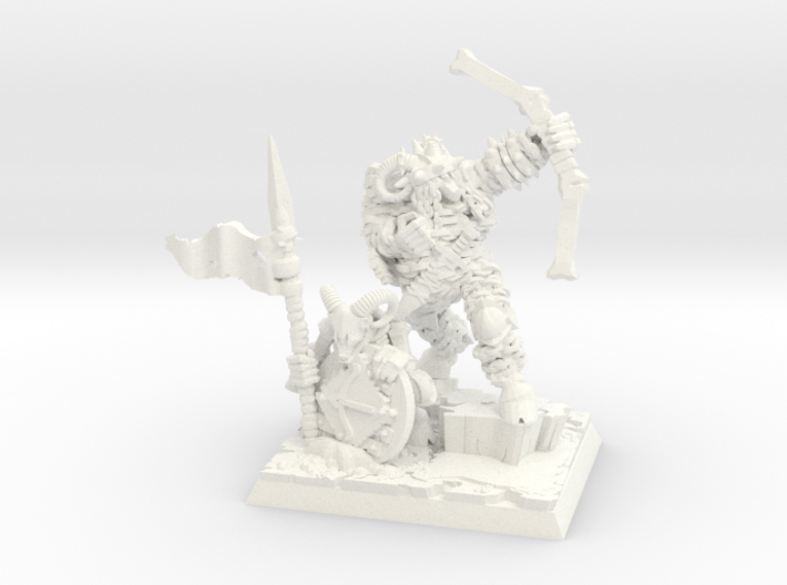 Undead Beastman Archer Chieftain 3d printed