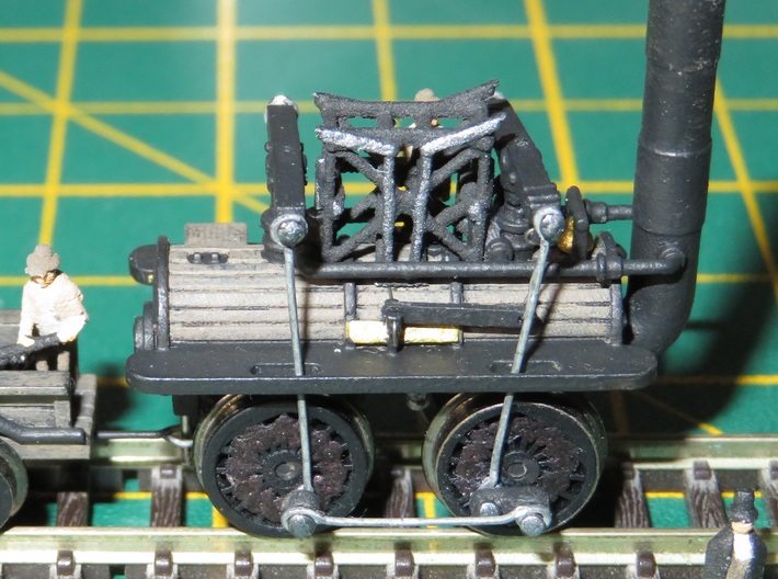 N Gauge Locomotion No 1 Loco Scratch Aid 3d printed Note: The model depicted is an earlier version without 3D-printed plug wheels (now available).