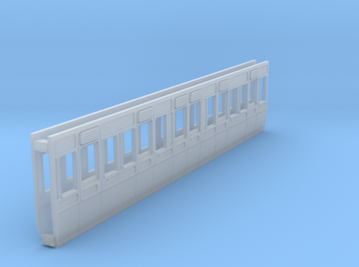 4mm scale GWR S5 third 4 compartment carriage side 3d printed