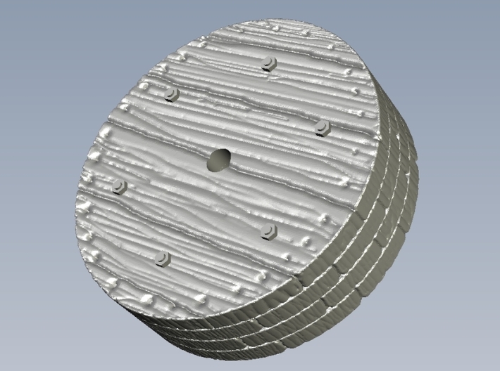 1/32 scale wooden wheels x 3 for P-51 Mustang WWII 3d printed 